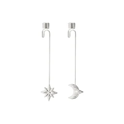 Georg Jensen Pynt<2024 Lyseholdere stjerne & måne, sølv sølv