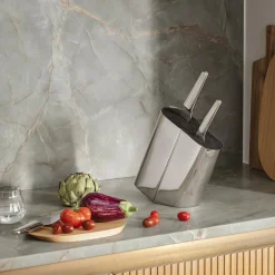 Georg Jensen Køkkenknive<Alfredo knivholder steel