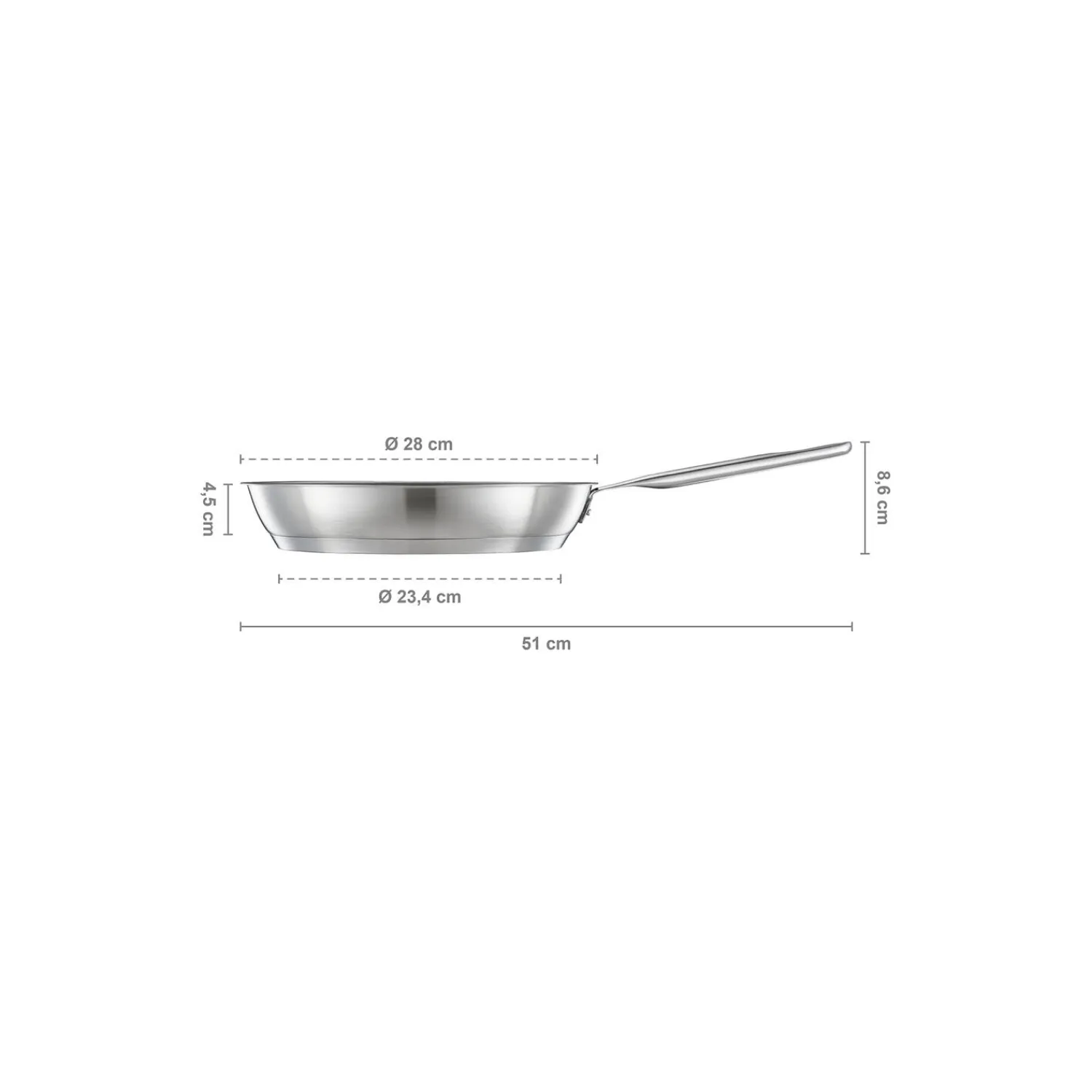 Fiskars Gryder & Pander<All Steel stegepande Ø 28 cm