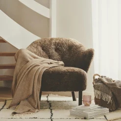 Clearance Silkeborg Uldspinderi Arequipa plaid, 00284 walnut brown
