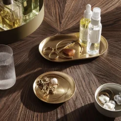 Sale Ferm Living Basho Tray Round, brass