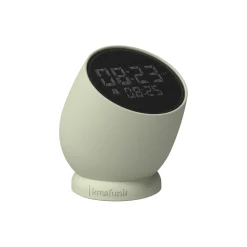 Kreafunk Ure<Bell Alarm Clock med højtaler dusty olive
