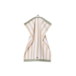 Online Lexington Block Striped Towel, moonbeam/white/vintage green