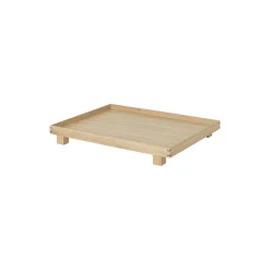 Clearance Ferm Living Bon Wooden Tray Large, oak