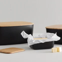 RIG-TIG Køkkenopbevaring<BOX-IT brødkasse 23 cm, black