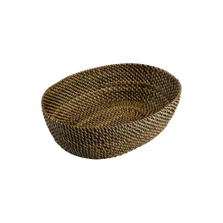 Pillivuyt Bakker & Kurve<Brødkurv oval, lys/mørk brun