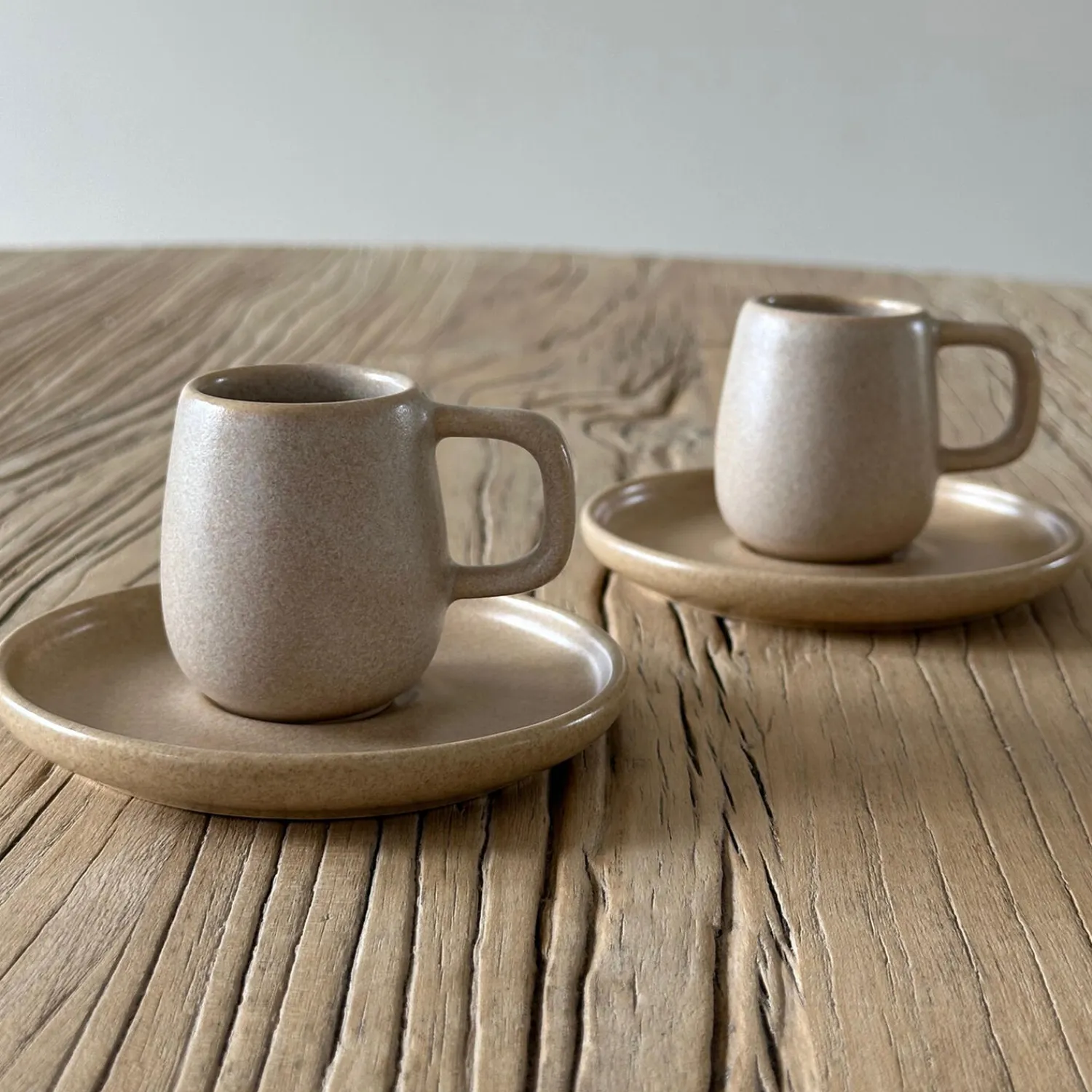 HOEME Copenhagen Kopper & Krus<CAPRI Espresso Sæt, mat taupe