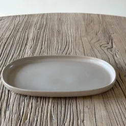 HOEME Copenhagen Tallerkener<CAPRI Oval Tallerken, mat taupe