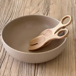 HOEME Copenhagen Skåle & Fade<CAPRI Salatskål, mat taupe