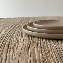 HOEME Copenhagen Tallerkener<CAPRI Stor Tallerken, mat taupe