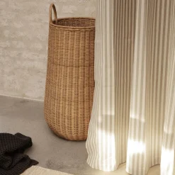 Outlet Ferm Living Chambray Shower Curtain, sand/off-white