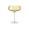 Best Louise Roe Champagne Coupe Triple Cut, amber