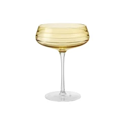 Best Louise Roe Champagne Coupe Triple Cut, amber