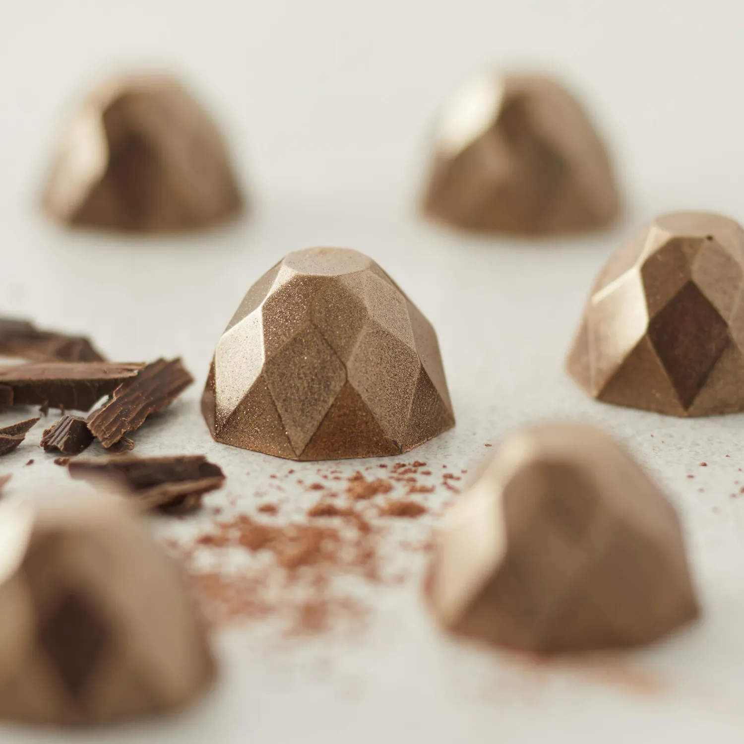 Blomsterbergs Køkkenudstyr<Chokoladeform diamant til 21 stk.
