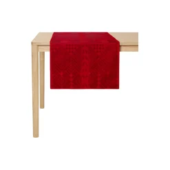 Georg Jensen Damask Bordtekstiler<CHRISTMAS bordløber, deep red