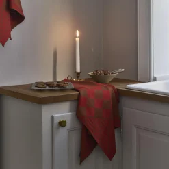 Discount Georg Jensen Damask CHRISTMAS viskestykke, archive red
