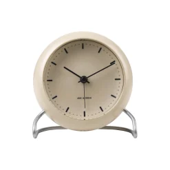 Arne Jacobsen Clocks Ure<City Hall bordur, sandy beige