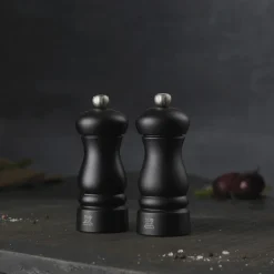 Peugeot Køkkenudstyr<Clermont salt- og peberkværnsæt 13 cm, mat sort