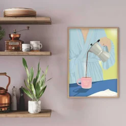 ViSSEVASSE Plakater & Rammer<COFFEE FIRST, PEOPLE LATER plakat