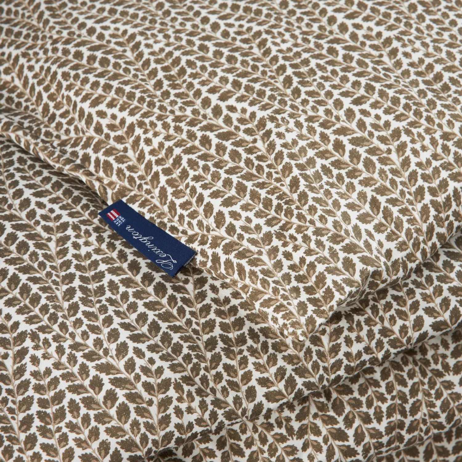 Best Lexington Cotton Sateen Bed Set, stone/white/beige