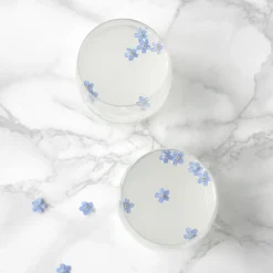 Frederik Bagger Glas<Crispy Aqua 2 stk. clear