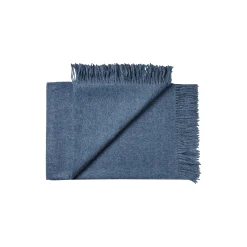 Discount Silkeborg Uldspinderi Cusco plaid, 00726 denim blue