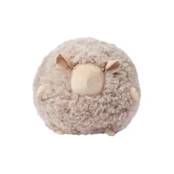 Hot NATURES Collection Cute Sheep rund pude Ø 20 cm, taupe