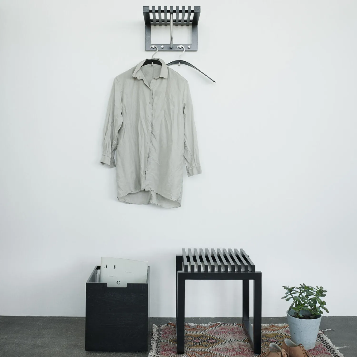 Hot Skagerak by Fritz Hansen Cutter Box High, sort/eg sort eg