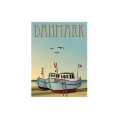 ViSSEVASSE Plakater & Rammer<DANMARK fiskebådene plakat