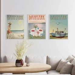 ViSSEVASSE Plakater & Rammer<DANMARK fiskebådene plakat