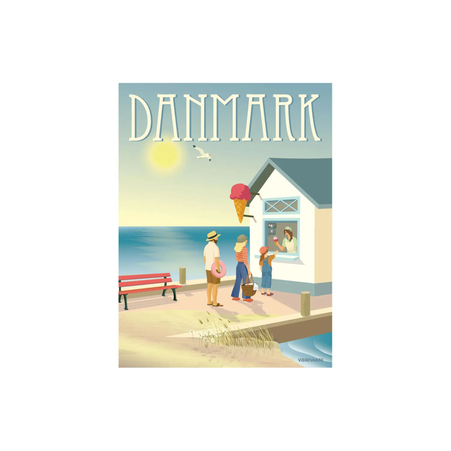 ViSSEVASSE Plakater & Rammer<Danmark Ishuset plakat