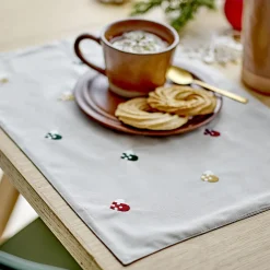 Södahl Bordtekstiler<Dækkeserviet Christmas Hearts Embroidery 2-pk, red