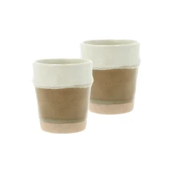Villa Collection Kopper & Krus<Evig espressokop 2 stk., brun/creme