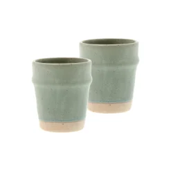 Villa Collection Kopper & Krus<Evig espressokop 2 stk., grøn gr&oslash;n