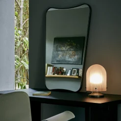 GUBI Vægspejle<F.A. 33 Wall Mirror, black brass
