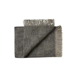 Clearance Silkeborg Uldspinderi Fanø plaid, 00171 slate black