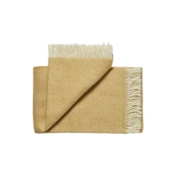 Outlet Silkeborg Uldspinderi Fanø plaid, 0128 sunflower yellow
