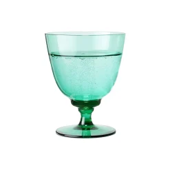 Clearance Holmegaard Flow glas på fod, emerald green