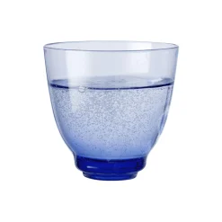 Holmegaard Glas<Flow vandglas, mørk blå m&oslash;rk blå
