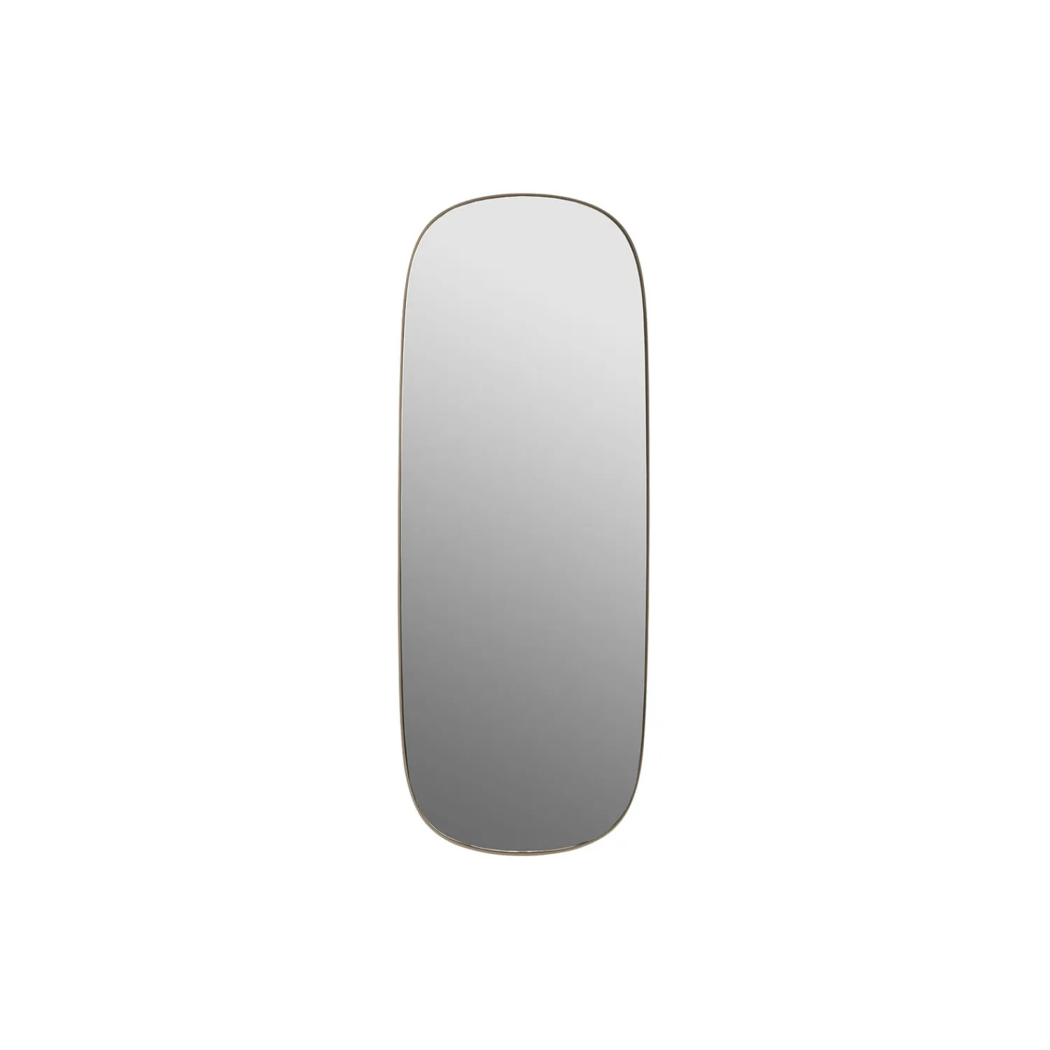 Best Muuto Framed Mirror, taupe/clear