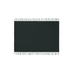 Hot Silkeborg Uldspinderi Franja plaid, 01237 green-black