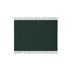 Hot Silkeborg Uldspinderi Franja plaid, 01237 green-black