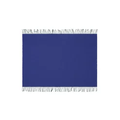 New Silkeborg Uldspinderi Franja plaid, 01235 green-blue