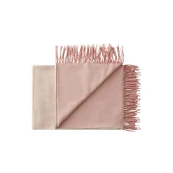 Online Silkeborg Uldspinderi Franja plaid, 01234 pink-white