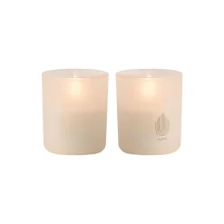 Clearance Uyuni Lighting Glass Candle 2-pack, vanilla