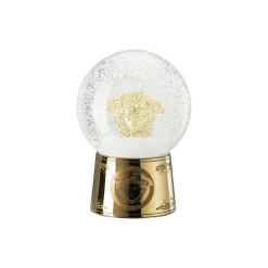 Clearance Rosenthal x Versace Golden Medusa Snow Globe