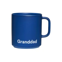 Design Letters Kopper & Krus<GRANDDAD favourite kop med hank VIP midnight blue