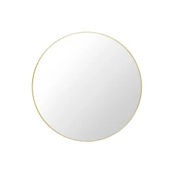 New GUBI Wall Mirror Round, polished brass