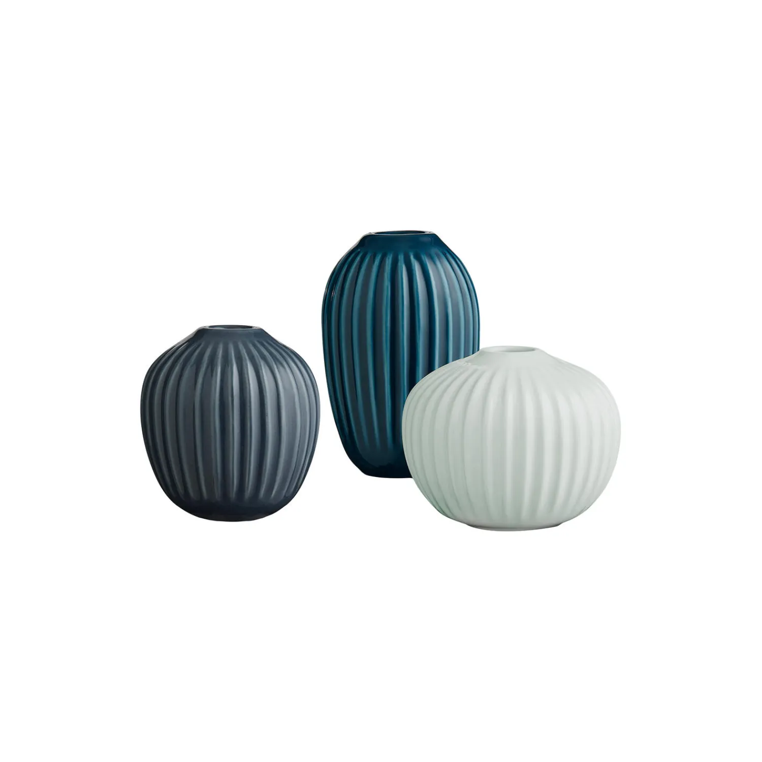 Sale Kähler Hammershøi vase miniature 3 stk, grøn