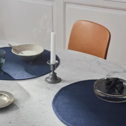 Georg Jensen Damask Bordtekstiler<HERRINGBONE dækkeserviet, dark blue